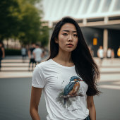 De sereniteit van de Kingfisher T-shirt