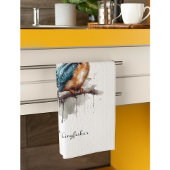 De sereniteit van de Kingfisher Theedoek