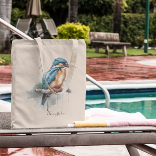 De sereniteit van de Kingfisher Tote Bag