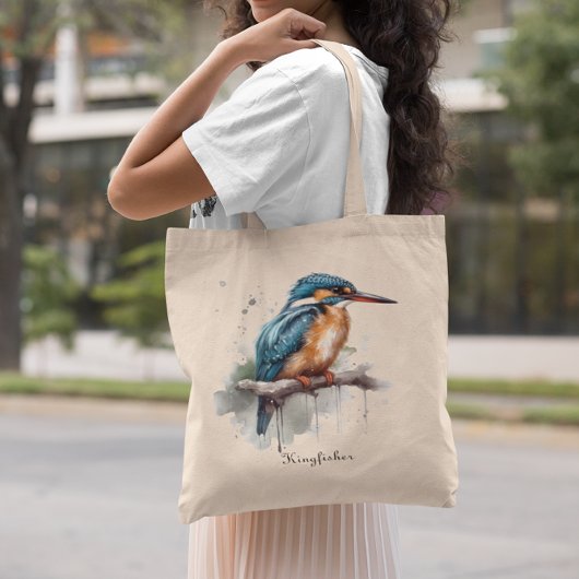 De sereniteit van de Kingfisher Tote Bag