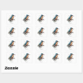 De sereniteit van de Kingfisher Vierkante Sticker (Vel)