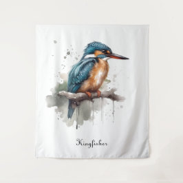De sereniteit van de Kingfisher Wandkleed