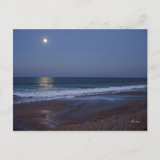 De sereniteit van de oceaan 's nachts, briefkaart (Voorkant)