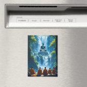 De sereniteit van de vijf monniken magneet (Insitu (Vaatwasser))