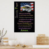 De Serenity Prayer Beauful American Eagles Poster (Keuken)