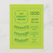 De Serenity Prayer Briefkaart (Voorkant)