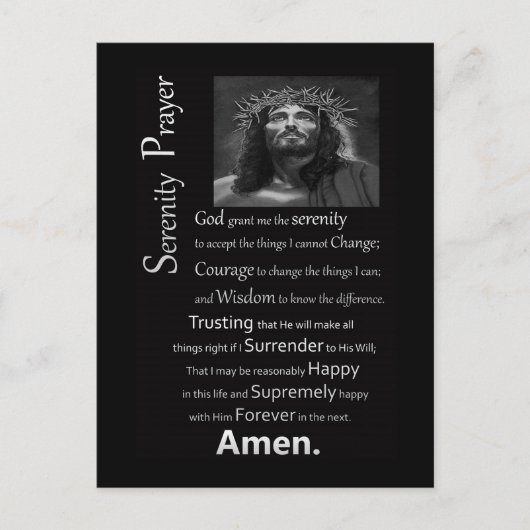 De Serenity Prayer Briefkaart (Voorkant)