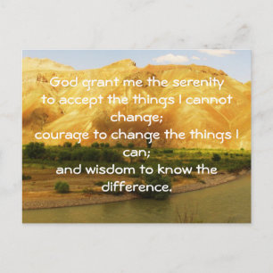 De Serenity Prayer Briefkaart