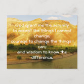 De Serenity Prayer Briefkaart (Voorkant)