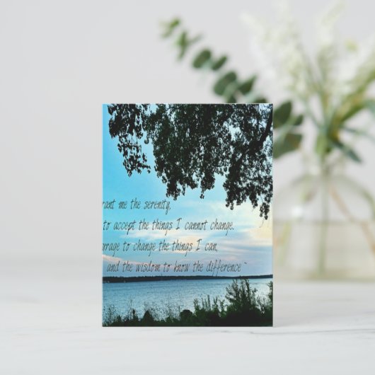 De Serenity Prayer Briefkaart (Staand voorkant)