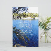 De Serenity Prayer Briefpapier (Staand voorkant)