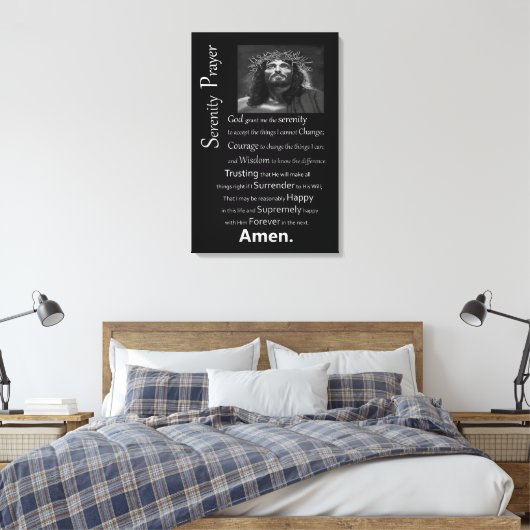 De Serenity Prayer Canvas Afdruk (Insitu (Slaapkamer))