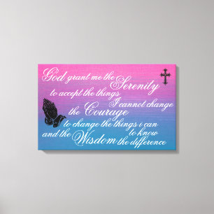 De Serenity Prayer Canvas Afdruk