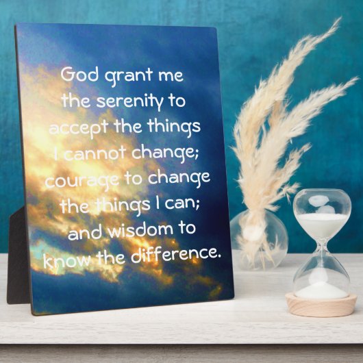 De Serenity Prayer Fotoplaat (Zijkant)