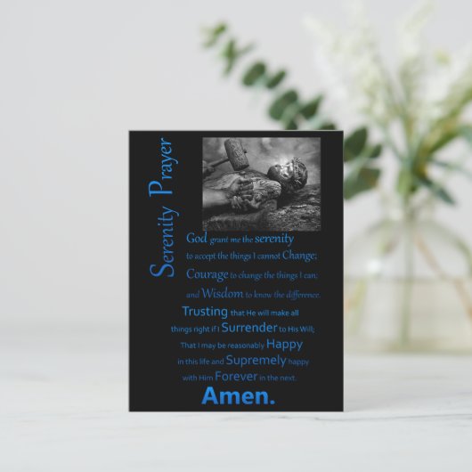De Serenity Prayer Hammer Briefkaart (Staand voorkant)