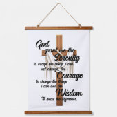 De Serenity Prayer Hangend Wandkleed (Voorkant)