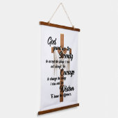 De Serenity Prayer Hangend Wandkleed (Gebogen)