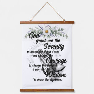 De Serenity Prayer Hangend Wandkleed