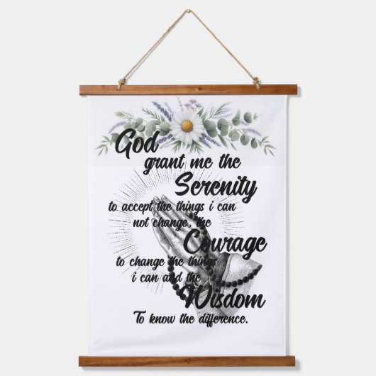 De Serenity Prayer Hangend Wandkleed (Voorkant)