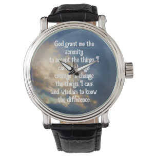 De Serenity Prayer Horloge