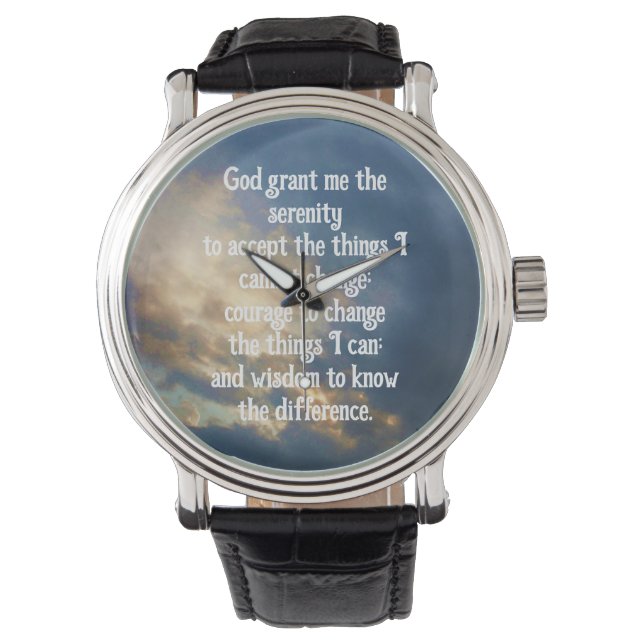 De Serenity Prayer Horloge (Voorkant)