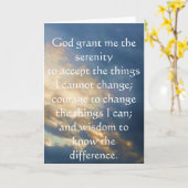 De Serenity Prayer Kaart (Gele Bloem)