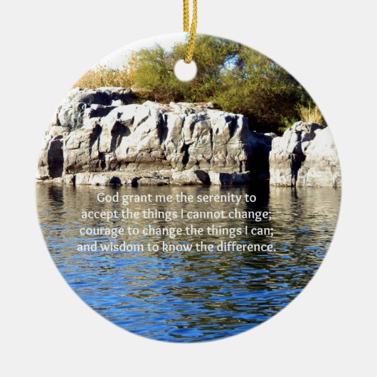 De Serenity Prayer Keramisch Ornament (Voorkant)