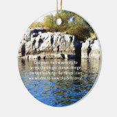 De Serenity Prayer Keramisch Ornament (Links)
