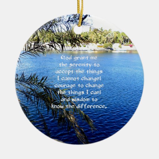 De Serenity Prayer Keramisch Ornament (Voorkant)