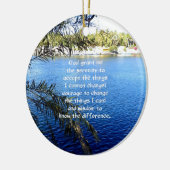 De Serenity Prayer Keramisch Ornament (Links)