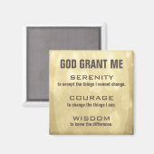 De Serenity Prayer Magneet (Voorkant / Achterkant)