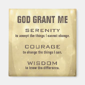 De Serenity Prayer Magneet (Voorkant)