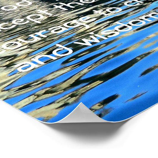 De Serenity Prayer met Poster (Hoek)