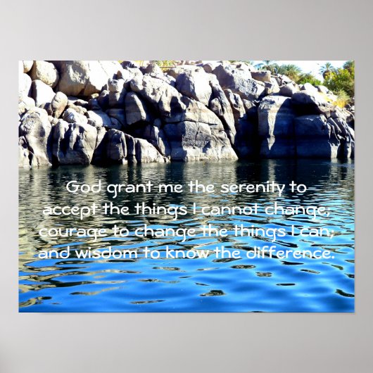 De Serenity Prayer met Poster (Voorkant)