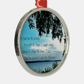 De Serenity Prayer Metalen Ornament (Rechts)