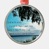 De Serenity Prayer Metalen Ornament (Voorkant)