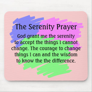 De Serenity Prayer Muismat