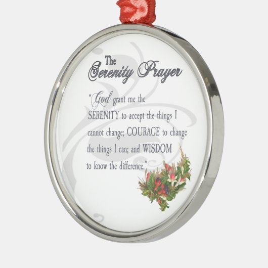 De Serenity Prayer Ornament (Links)