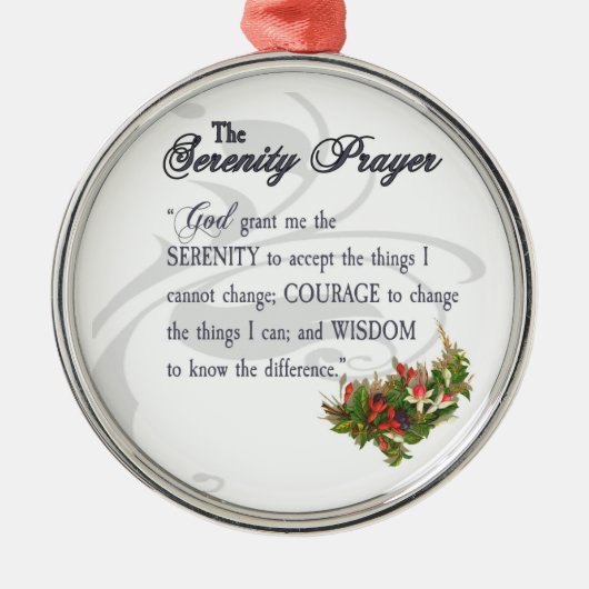 De Serenity Prayer Ornament (Voorkant)