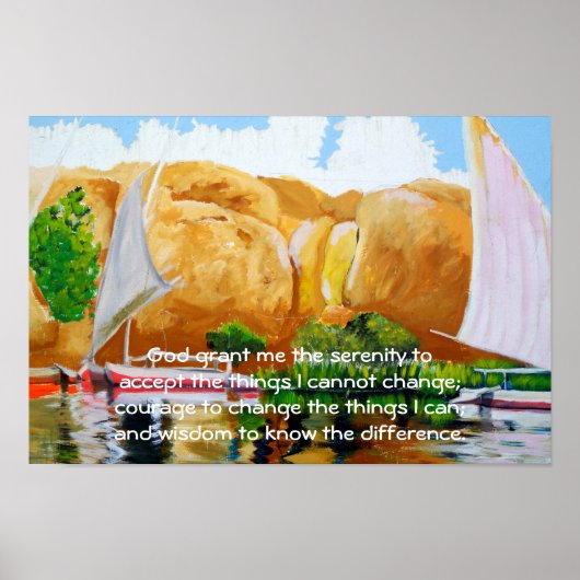De Serenity Prayer Poster (Voorkant)
