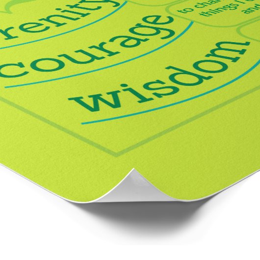 De Serenity Prayer Poster (Hoek)