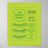 De Serenity Prayer Poster (Voorkant)