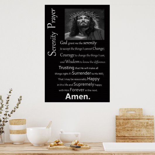 De Serenity Prayer Poster (Keuken)