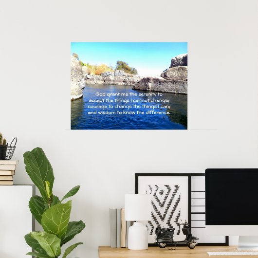 De Serenity Prayer Poster (Thuiskantoor)