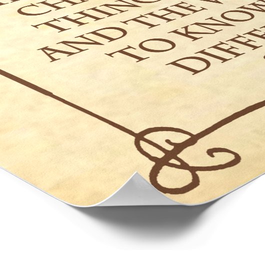 DE SERENITY PRAYER POSTER (Hoek)