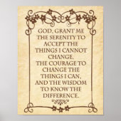 DE SERENITY PRAYER POSTER (Voorkant)