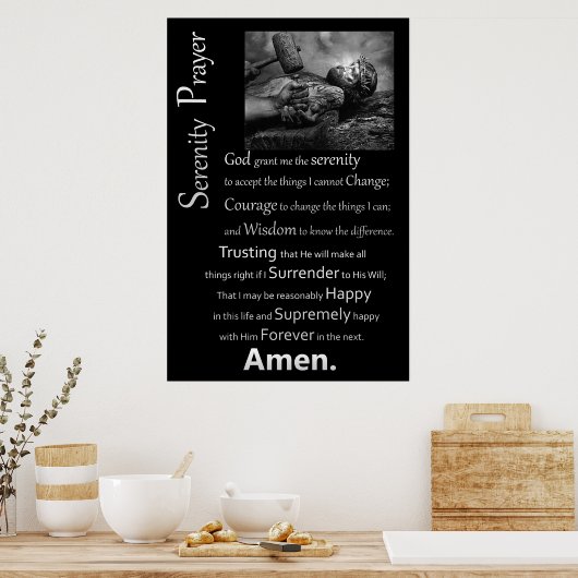 De Serenity Prayer Poster (Keuken)