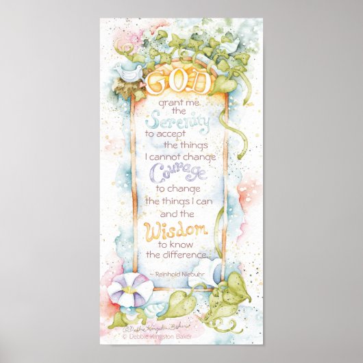 De Serenity Prayer Poster (Voorkant)