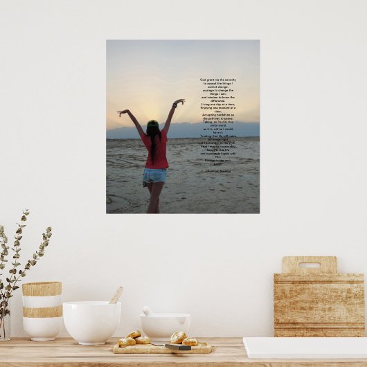 De Serenity Prayer Poster (Keuken)