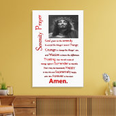 De Serenity Prayer Red Canvas Afdruk (Insitu (Woonkamer))